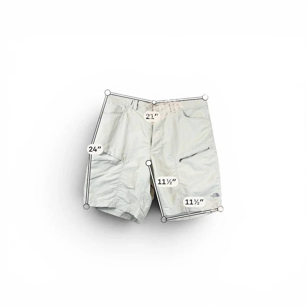 The North Face Shorts Mens Sz M 32  Hiking Outdoor Casual Nylon Flat Front